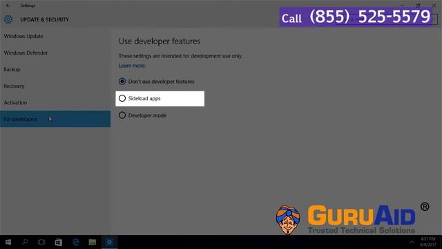 How to Enable & Disable Windows® 10 to Sideload Apps - GuruAid смотреть онлайн
