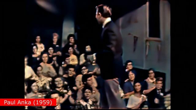 Paul Anka - Put Your Head On My Shoulder 1959 Live (Colorized 4K 60 Fps)