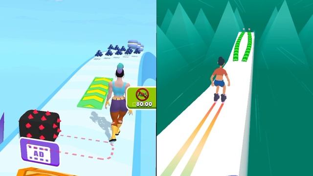 ☑️ Fat 2 Fit 🆚 Sky Roller Gameplay!! All New Levels Gameplay For Android iOs Pro Gaming смотреть онлайн