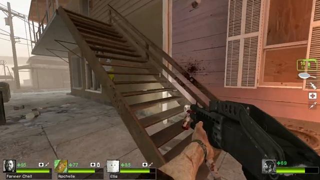 Left 4 Dead 2 Louis throws a molotov at bill смотреть онлайн