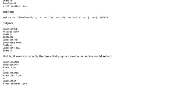 How to grep -v and also exclude the next line after the match? (7 Solutions!!) смотреть онлайн