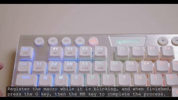 Redragon Horus TKL K621 Mechanical Keyboard Macro Tutorial
