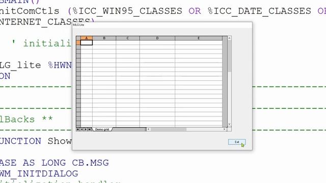 PowerBasic Windows compiler, MLG custom grid - basics to advanced part 1 смотреть онлайн