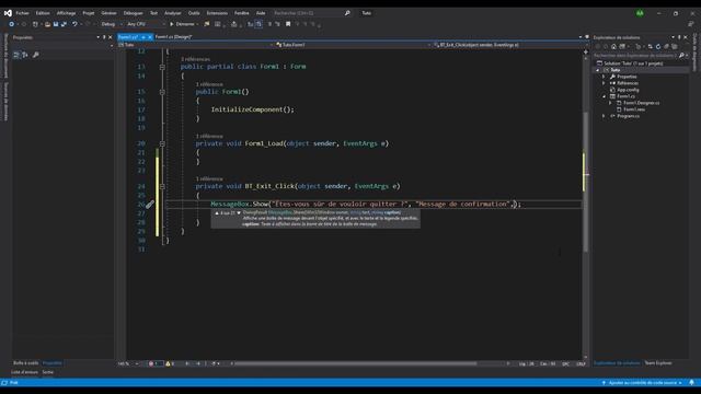 Message de confirmation - [Windows Forms en C#] #5 смотреть онлайн