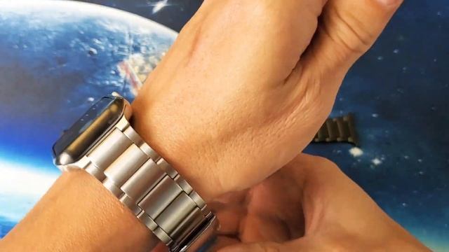 Titanium Alloy Metal Replacement Watch Strap for Apple Watches (44mm & 42mm) смотреть онлайн