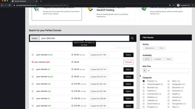 How to Place an Order in cP Cloud Hosting StackCP Control Panel смотреть онлайн