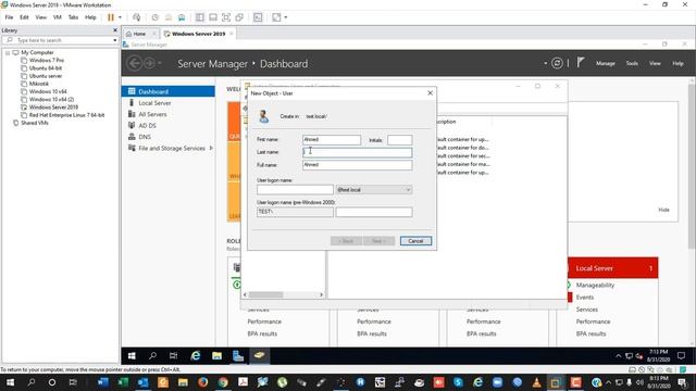 How to Configure Active Directory and User in Windows Server 2019 смотреть онлайн
