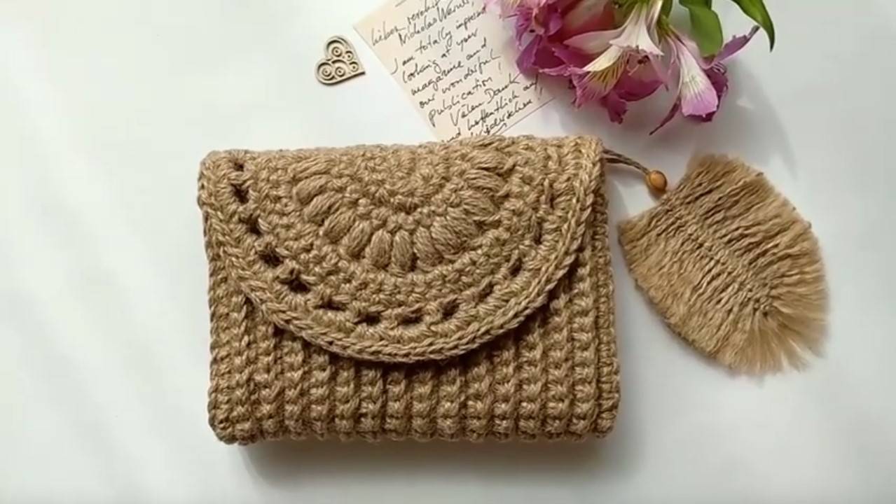 Универсальная СУМКА ИЗ ДЖУТА крючком - клатч, кросс-боди, поясная. смотреть онлайн