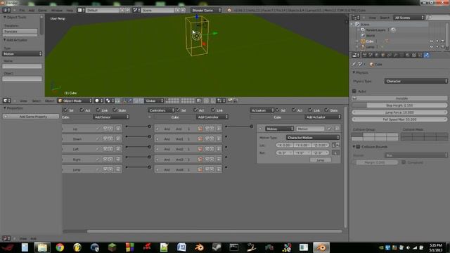 How to make an FPS game in blender part 1(HD) смотреть онлайн