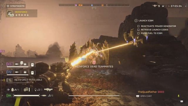 HELLDIVERS 2 - Level 9 Helldive Difficulty - Laser Canon & Sickle Charger Kill Demo - PVE смотреть онлайн