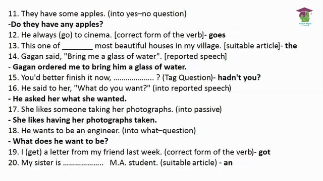 Top 50 Grammar Questions for SEE/Sure Questions/Teach Nepal смотреть онлайн