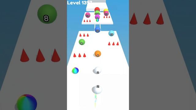 Ball Run 2048 Real Merge ! All Levels Gameplay (1389-1403) android,ios смотреть онлайн