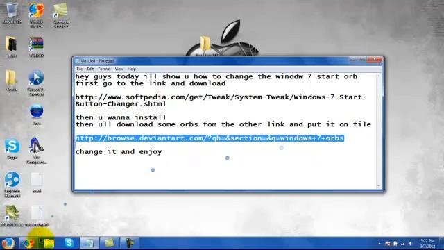 how to change the windows 7 start orb смотреть онлайн