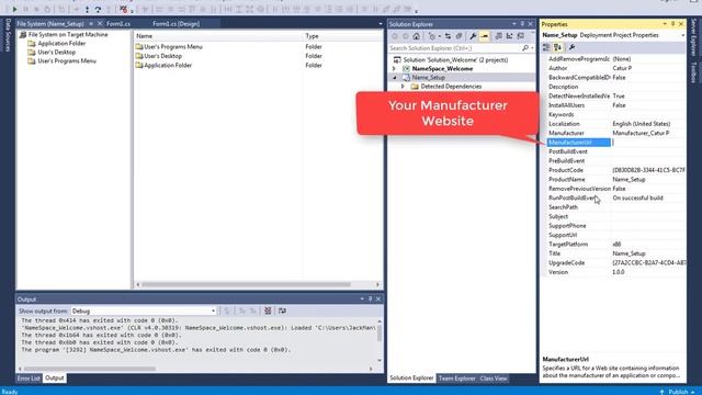 Visual Studio C# Create Setup File tutorial 1. Create Setup File With Basic Components [FULL] смотреть онлайн