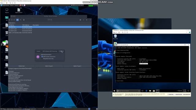 Using ARP Poisoning to capture traffic from a target on the network смотреть онлайн