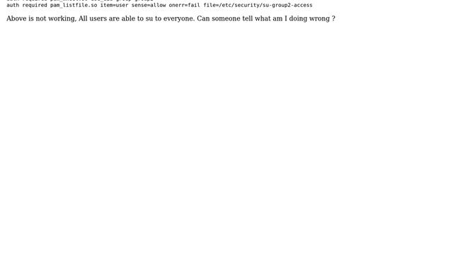 How can i block su access to some users only in linux? смотреть онлайн