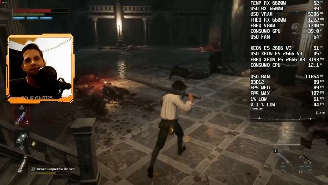 Lies of P DEMO - RX 6600M 8GB, E5 2666 V3 e 32GB RAM смотреть онлайн