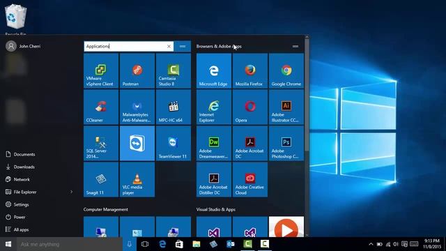 Start Menu :Windows 10 Introduction: Learn by Upgrading Today смотреть онлайн