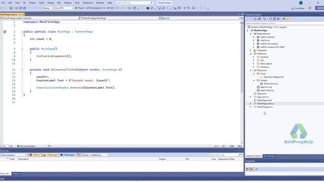 Create First .NET MAUI App with Visual Studio 2022 | Ep:1 смотреть онлайн