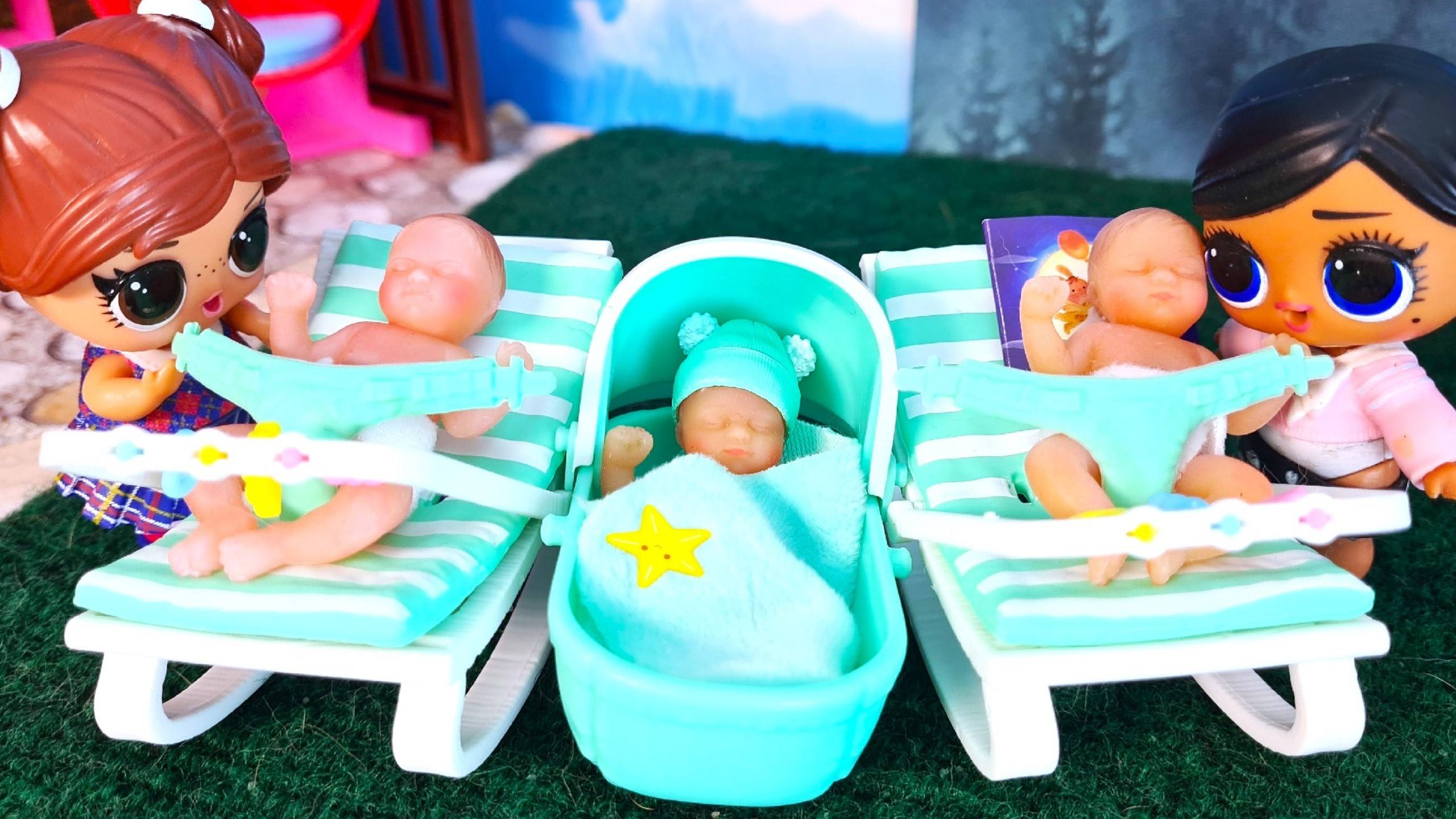 КУКЛЫ ЛОЛ ИГРАЮТ В ДОЧКИ МАТЕРИ👶👶 с my mini baby пупсики реборны сюрприз ДАРИНЕЛКА смотреть онлайн