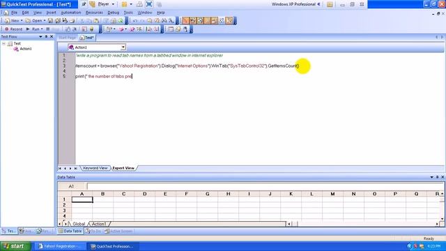 VBscript example29 to read the tab names in the tabbed window смотреть онлайн