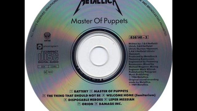 Metallica - Master Of  Puppets HQ