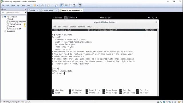 Konfigurasi Samba Server Di Debian 8.x смотреть онлайн