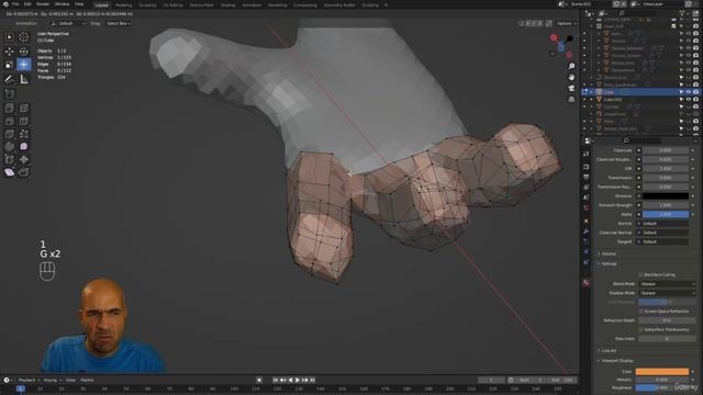 18. Manual retopo of the fingers смотреть онлайн