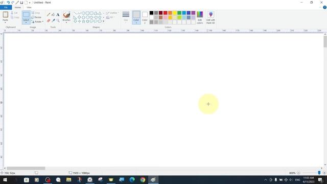 MS Paint Tutorials Lesson 4 Free navigation on the canvas Scroll bars zoom and keyboard shortcuts смотреть онлайн