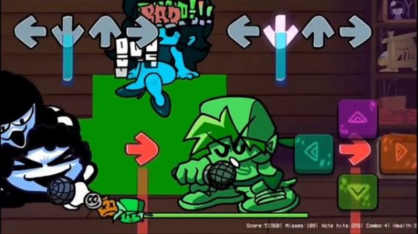 (Kade Engine Android Port) Friday Night Funkin' - Skid and Pump without mask (Eerie + Shiver)