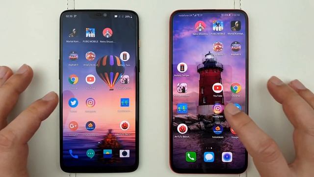 Honor Magic 2 vs Oneplus 6 Speed Test смотреть онлайн