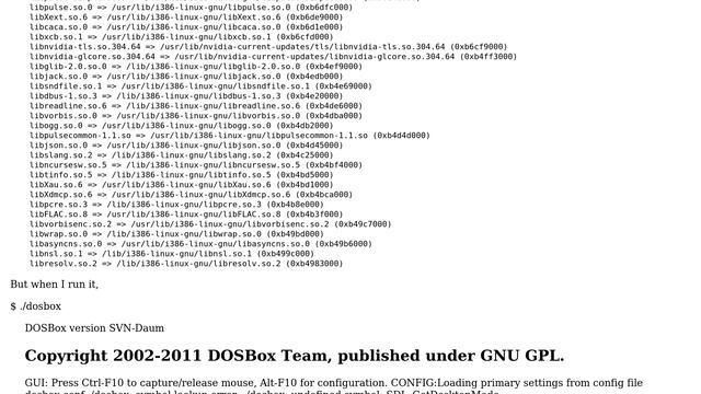 Ubuntu: I cannot run DOSBox SVN-Daum on Ubuntu 12.04 смотреть онлайн