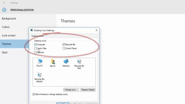 Add This Pc and User Files Icon on Windows 10 Desktop смотреть онлайн