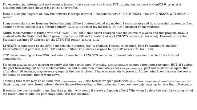 Unix & Linux: Intermittent Port Open/Close смотреть онлайн