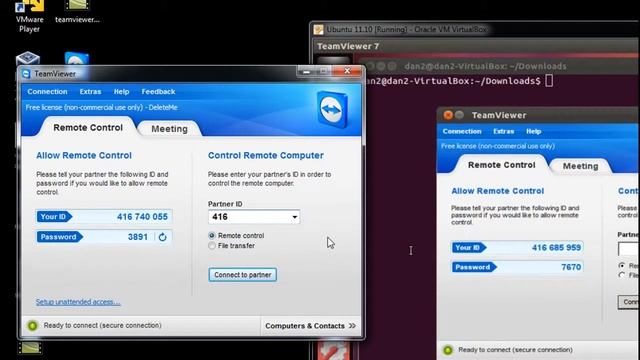 Remote desktop dengan TeamViewer di Ubuntu Linux смотреть онлайн