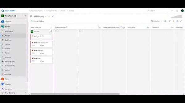 Сущность Идея в Azure DevOps. Часть 1
