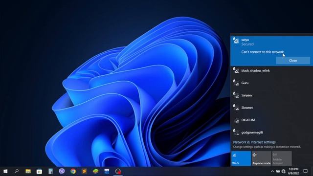 How to fix "can't connect to this network " in windows 10 & 11 смотреть онлайн