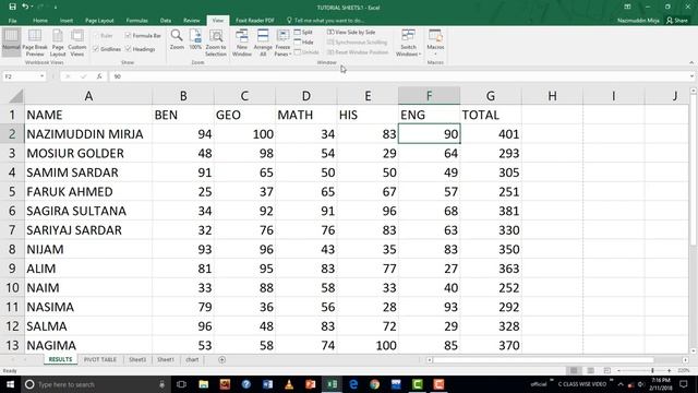 MS EXCEL 2016 PART 96 - SWITCH WINDOW смотреть онлайн