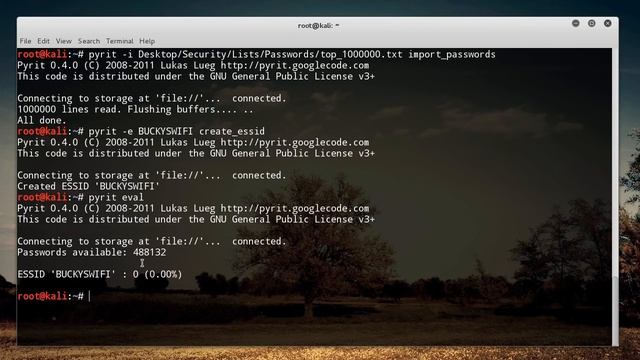 11 WiFi Wireless Security Tutorial 11 Using Pyrit to Speed Up Password Recovery YouTube смотреть онлайн