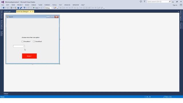 Overview about the toolbox menu in Visual Studio - How to design a form смотреть онлайн