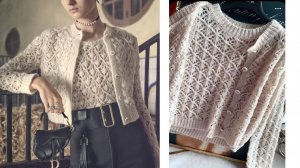 Анонс МК Диор кардиган ажуром