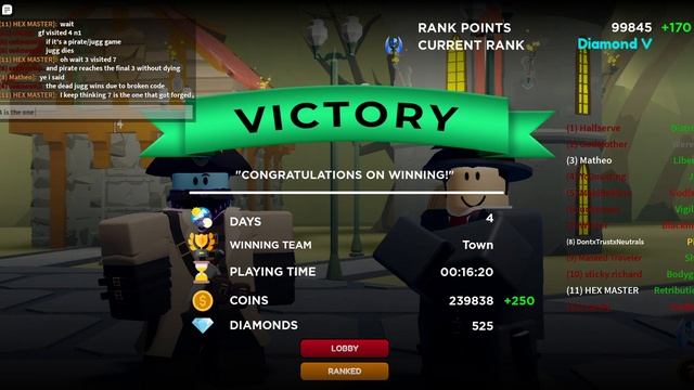 RETRIBUTIONIST'S NINTH VICTORY!, Bloxton Mystery (Old Clips 168) смотреть онлайн