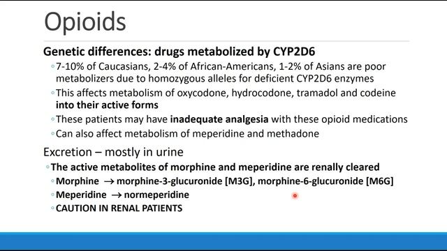 Pharmacology for Anesthesia 03 Opioids Part 1 смотреть онлайн
