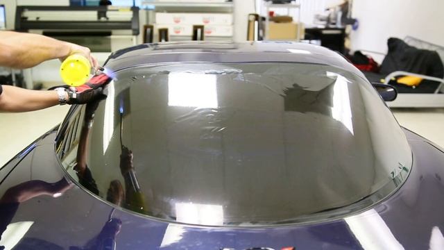 How To Window Tint (Corvette Back Window Heat Shrink Torch) смотреть онлайн