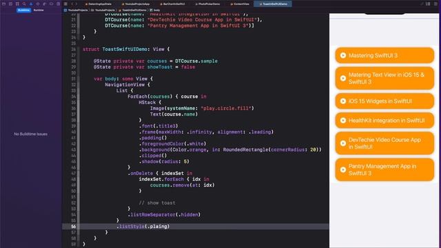 Toast Message In SwiftUI смотреть онлайн