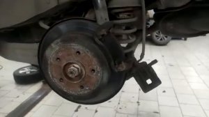 SsangYong Actyon замена задних тормозных колодок