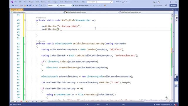 C# for Beginners - Part 22.2 - C# File Handling Tutorial (Part 2 - Handling Text Files) смотреть онлайн