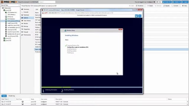 Install Windows 2016 on proxmox смотреть онлайн