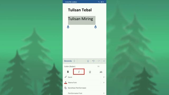 Cara membuat tulisan tebal, miring, garis bawah, & dicoret di Microsoft Word Android смотреть онлайн