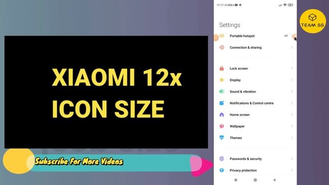 Xiaomi 12x App Icon Size setting | Xaiomi 12x tips and tricks смотреть онлайн